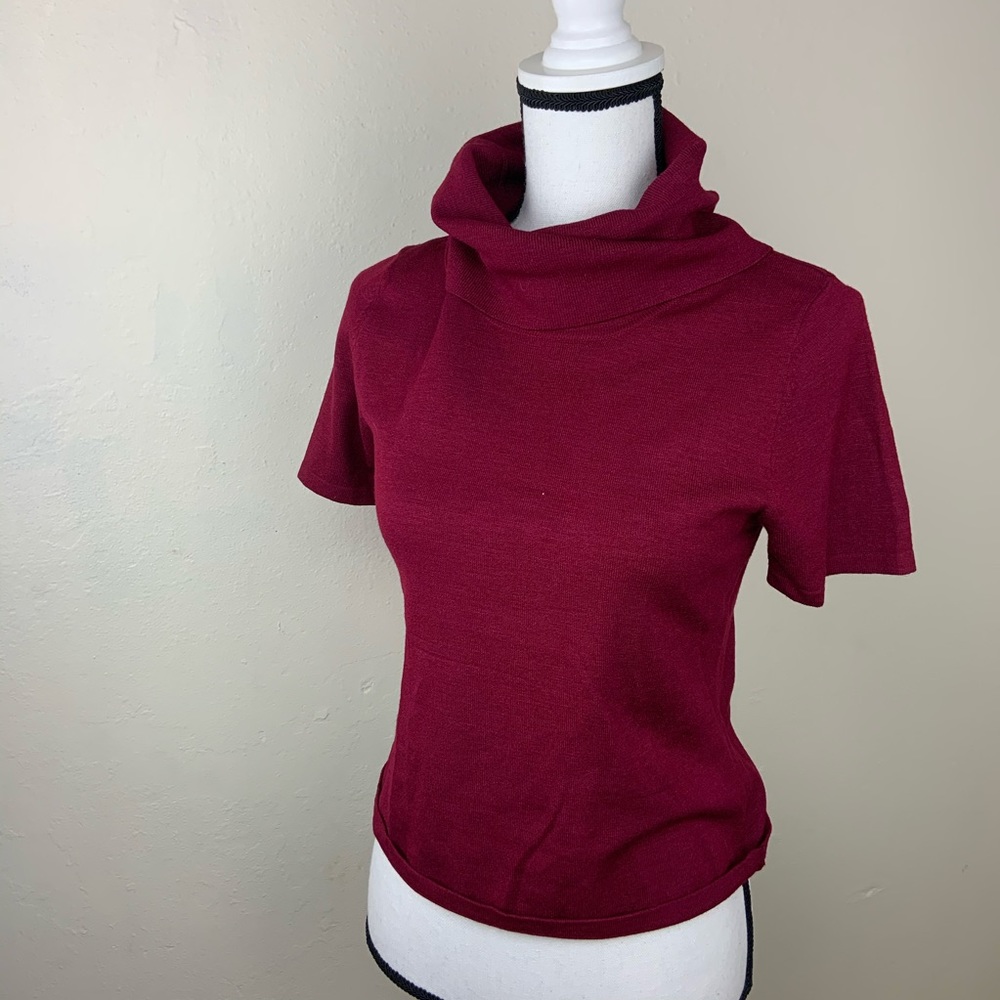 Style&co collection petite top turtle neck sz P